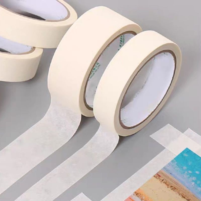 Băng dính keo giấy dùng để cố định giấy vẽ, chặn màu nước, acrylic, sơn dầu, dùng chặn sơn tường, băng dính viết