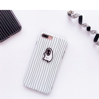 Ốp vô diện sọc đen & trắng cho iphone ( bán kèm dây giá rẻ )