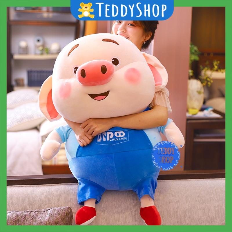 Thú nhồi bông heo tiktok nỉ nhung Gấu bông siêu to cao cấp co giãn 4 chiều [Rẻ vô địch]
