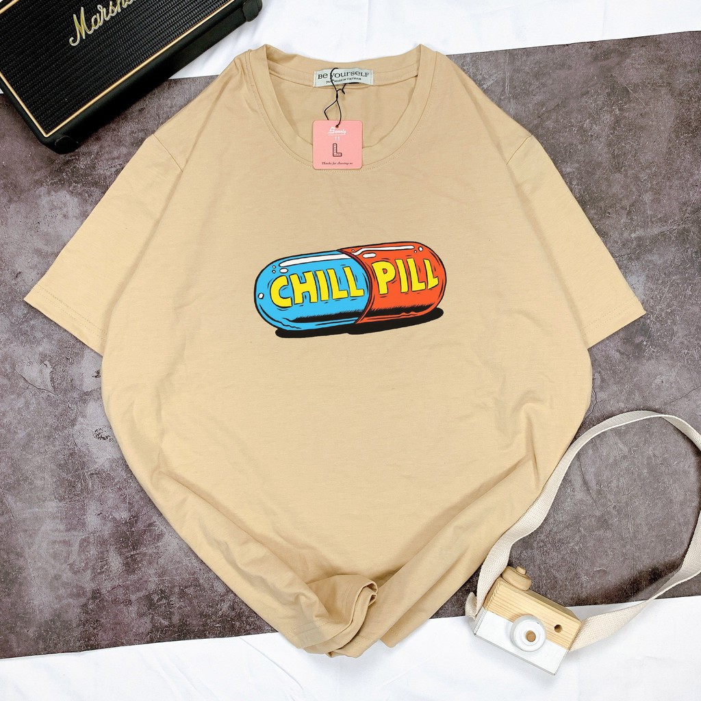 - Áo thun tay ngắn Be Yourself unisex size M L XL - VIÊN CHILLPILL