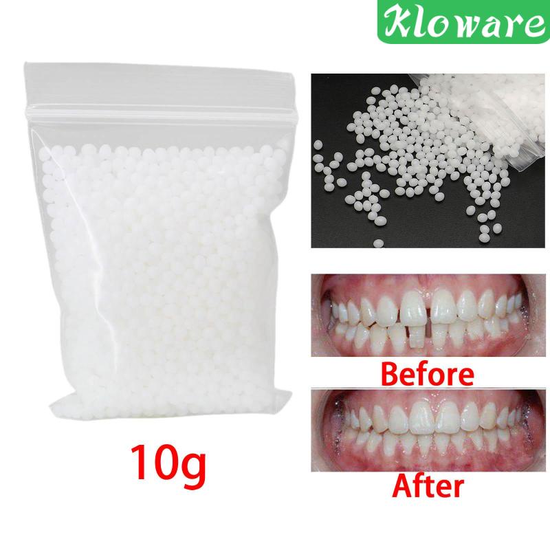 Bộ Hạt Nhựa Tạm Thời Làm Răng Giả 10G Cho Halloween