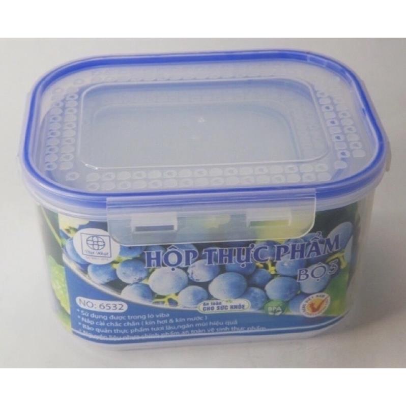 [Kho sỉ]  Hộp đựng thực phẩm, hộp đựng thức ăn, hộp bảo quản thức ăn 6532-3