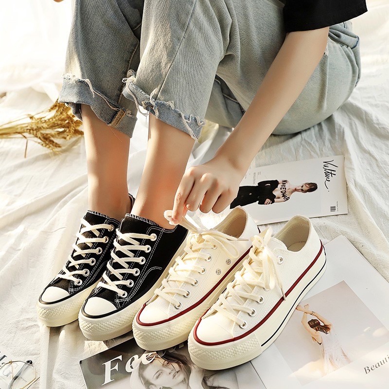 [Mã FAMAYWA2 giảm 10k đơn từ 50k] (VIDEO) Giày nữ thể thao vải trơn CVS đế bánh mì siêu êm cao cấp hót Trend | BigBuy360 - bigbuy360.vn