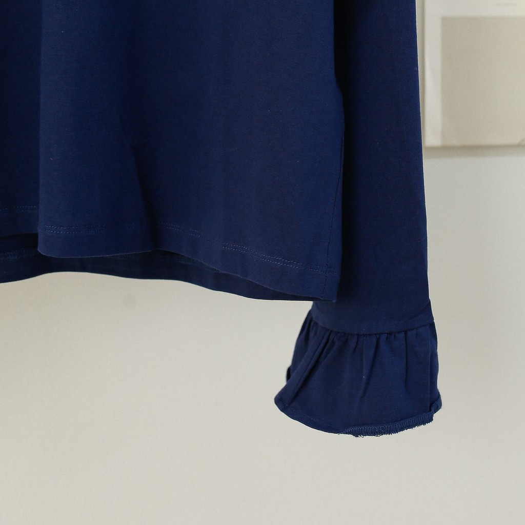 Áo Dài Tay Nữ Freesize MOMOCO Thiết Kế Tay Bèo 2 Tầng Cổ Tim M1798