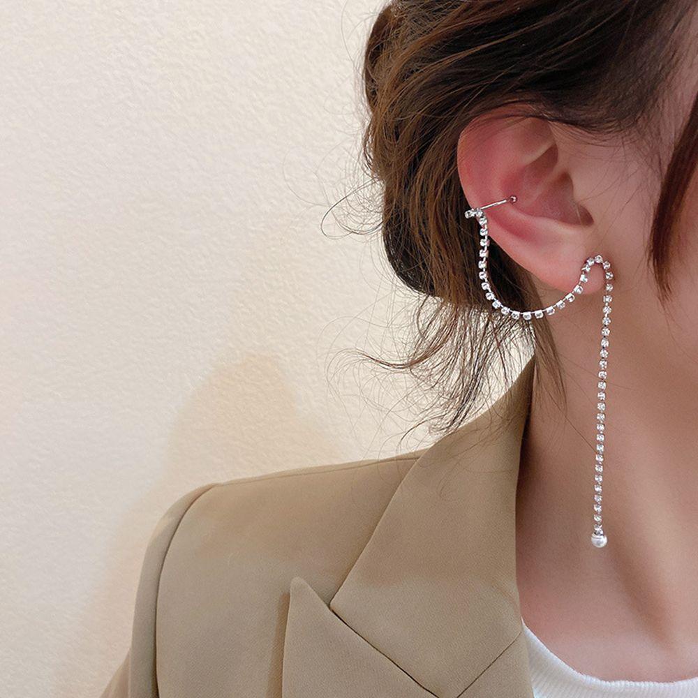 Bông Tai Dáng Dài Tua Rua Thời Trang Dự Tiệc 1 Cái|Bông Tai Thời Trang Xinh Xắn Cá Tính Cho Nữ