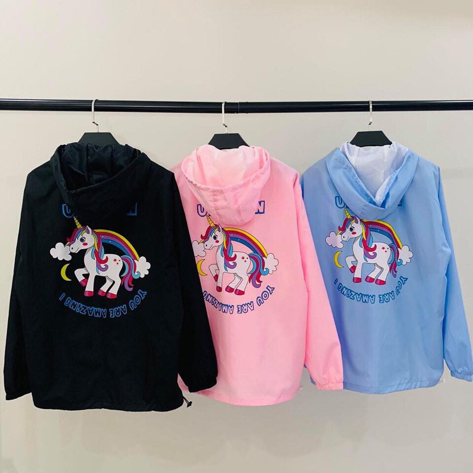 Áo khoác dù Unicorn Jacket nam nữ đi nắng mưa