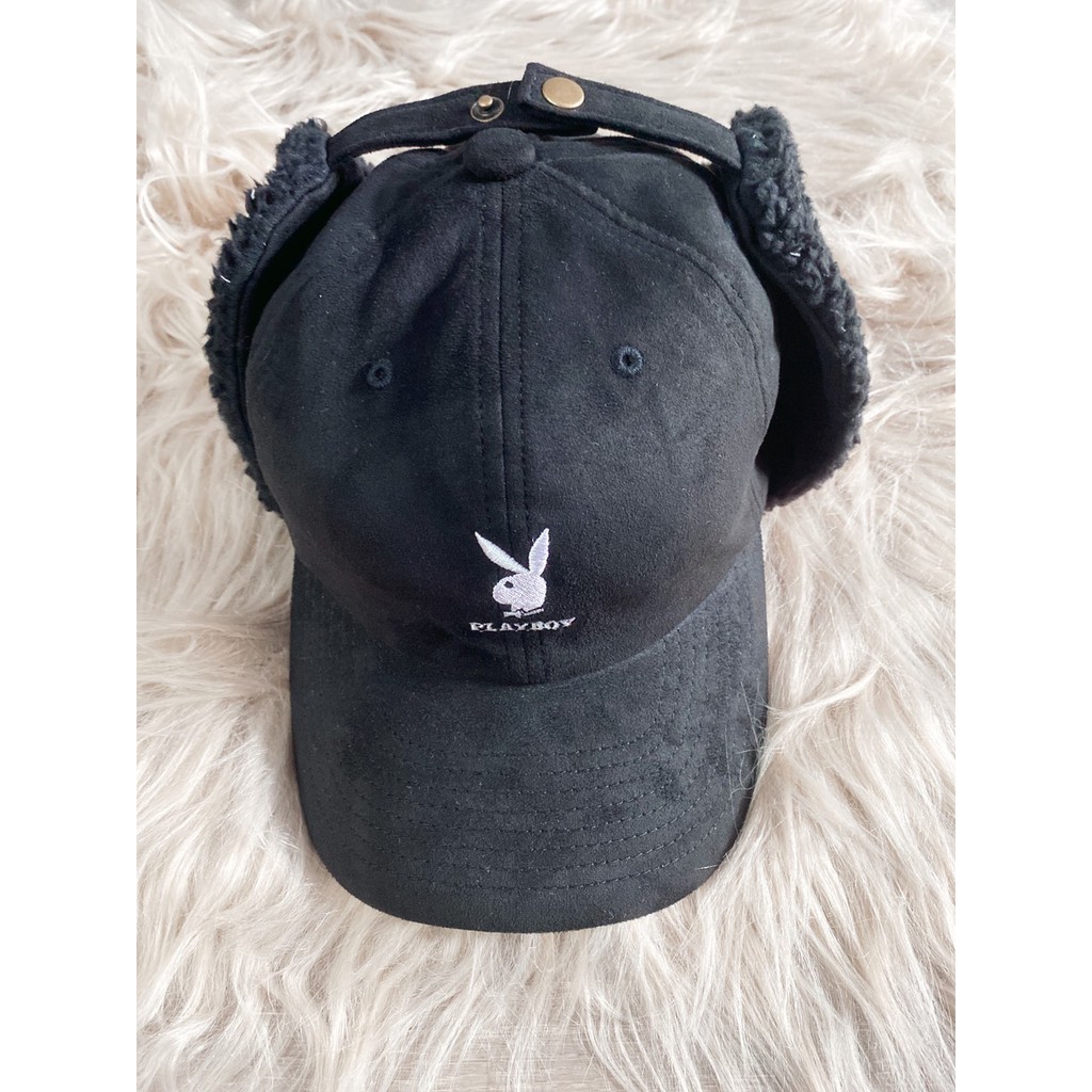 nón snapback playboy phối lông xù cao cấp(ms144)