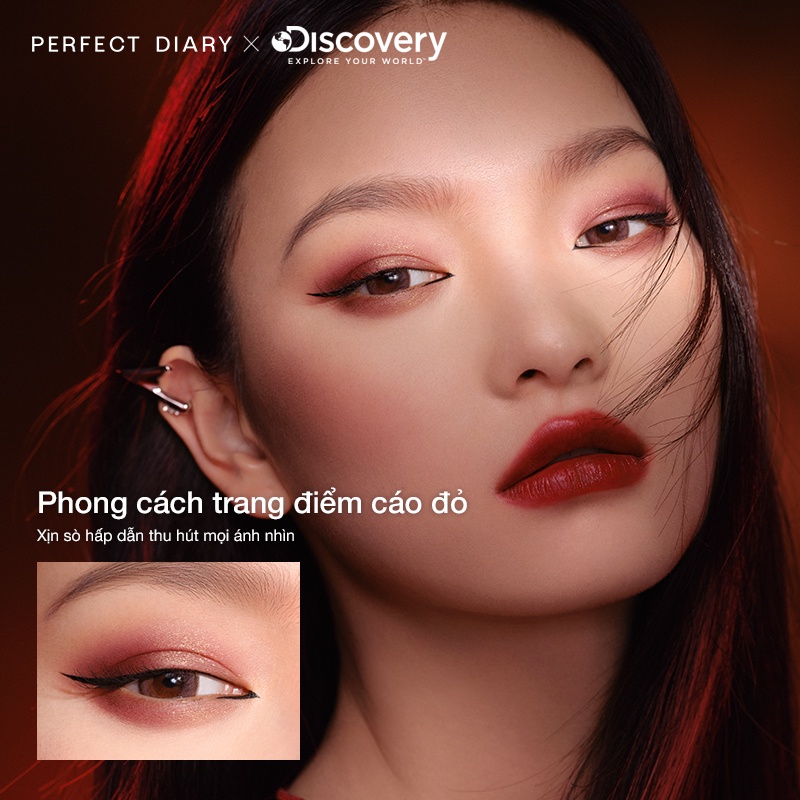 Bảng Phấn Mắt Perfect Diary 12 Màu Hiệu Ứng Ánh Kim Mịn Kèm Cọ 14g