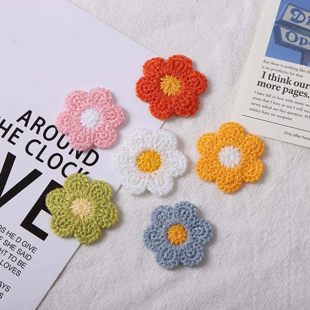 YIYU Sticker Ủi Thêu Hình Hoa Bằng Len