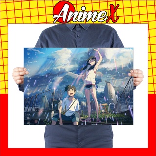 Tấm Poster Áp Phích A3 Anime Đứa Con Của Thời Tiết - Tenki no Ko - Weathering with You By AnimeX