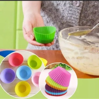 (RẺ VÔ ĐỊCH)-Khuôn silicon làm thạch,da lợn,cupcake 7cm-5cm và 3cm (sét 5 chiếc)