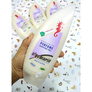 Sữa tắm cá ngựa ALGEMARIN 300ml Đức - hải mã, hương nước hoa, chai nhọn, chai vòi, chai vuông