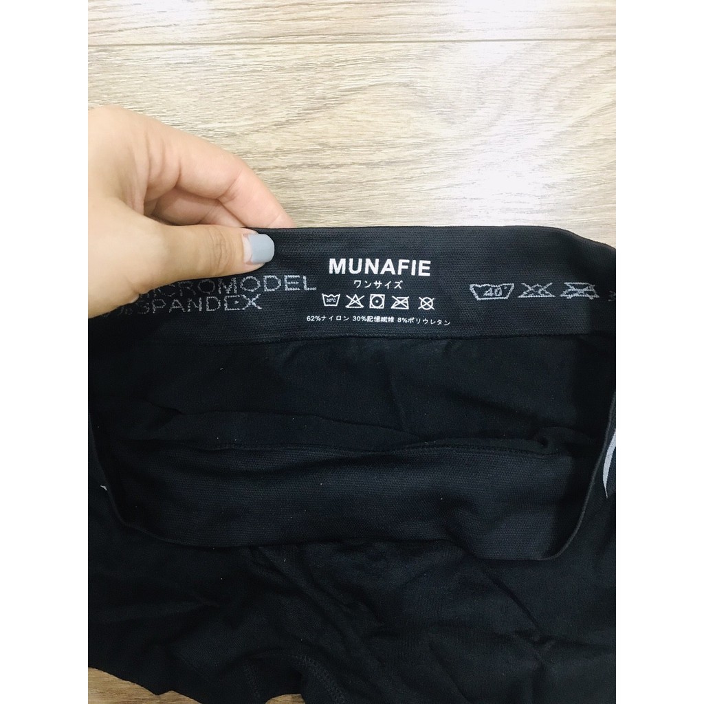 Combo 3 Quần Lót Nam Boxer, Quần Sịp Nam Cotton MUNAFIE Co Giãn 4 Chiều Cao Cấp - Có Túi Zip