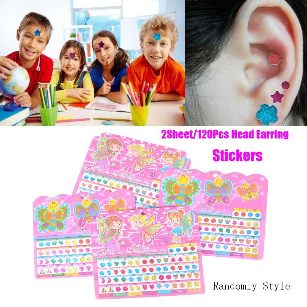 Set 2 Tờ / 120 Sticker Hoạt Hình Chống Thấm Nước Dễ Thương Cho Bé