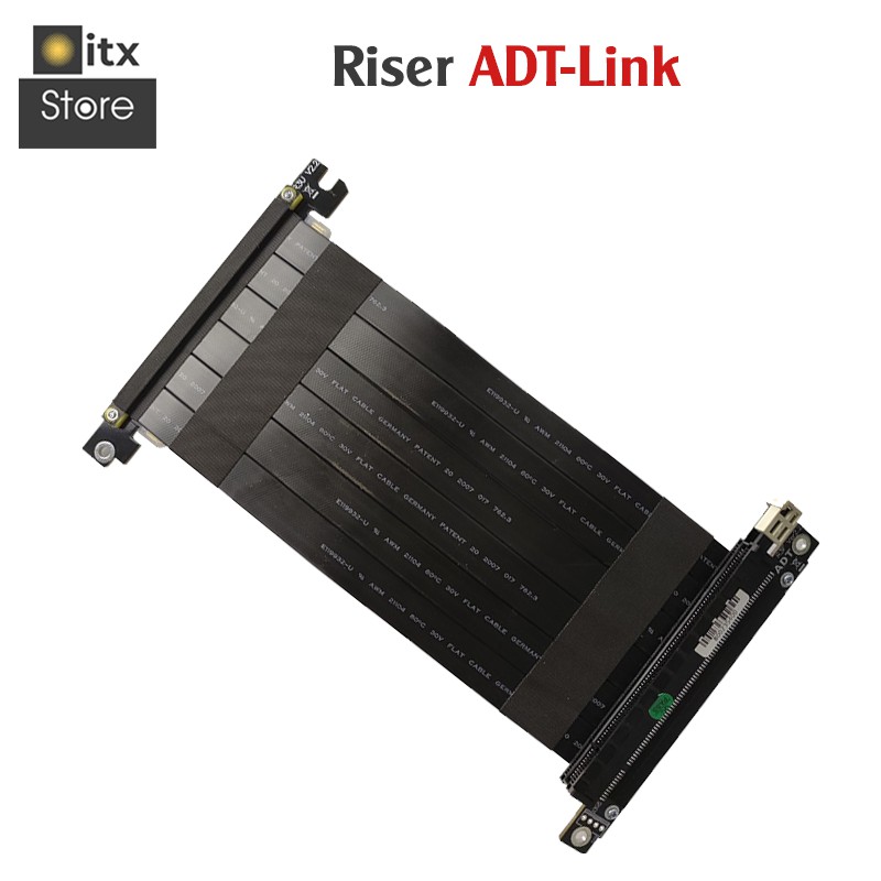 [ITX Store] - RISER Tốc Độ Cao - Cáp nối dài PCIE 3.0 X16 - Chuẩn ADT Link chính hãng