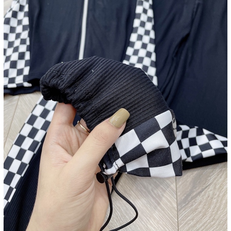 SÉT BỘ HOA TRÀ ÁO KHOÁ CỔ TRỤ