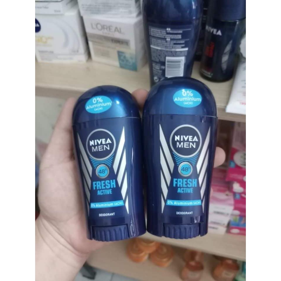 🍀️ Lăn khử mùi NIVEA cho nam Dạng sáp - Ngăn tiết mồ hôi suốt 48h 🍀