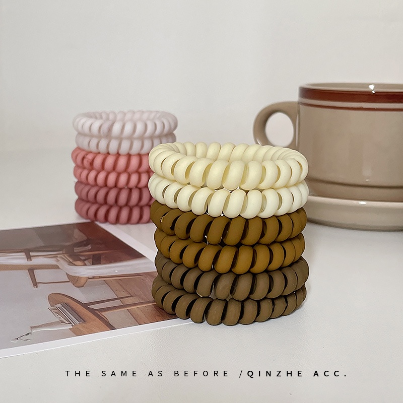 Set 6 Dây Cột Tóc Lò Xo Nhiều Màu Sắc Cá Tính Cho Nữ