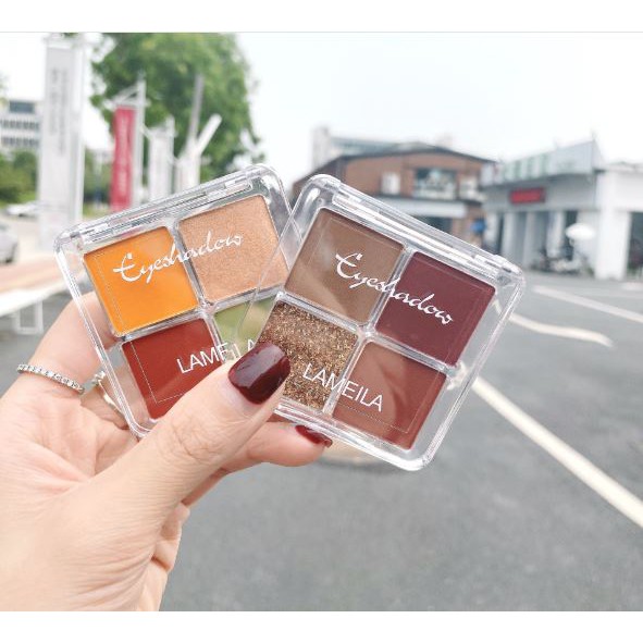 Phấn mắt Lameila 4 ô Grid Eye Shadow | BigBuy360 - bigbuy360.vn