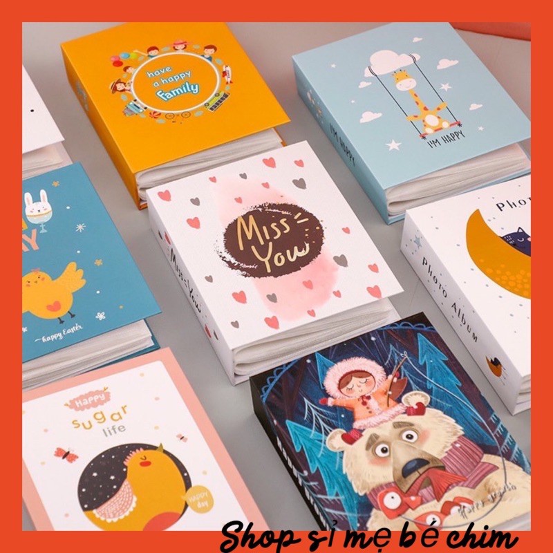 Album đựng ảnh cỡ 13x18cm 100 tấm bìa cuộc sống ngộ nghĩnh ( Chọn Mẫu)