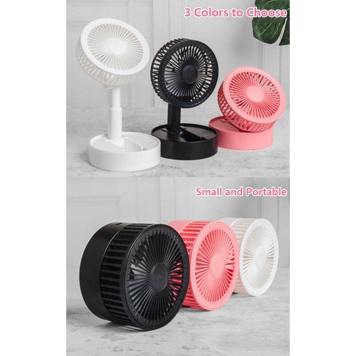 Quạt mini để bàn sạc tích điện gấp gọn 3 tốc độ siêu mát- USB Fan A9[giá rẻ)