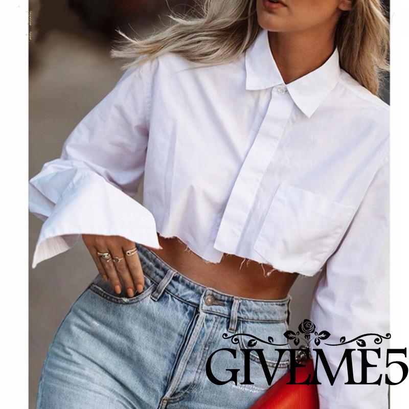 [Mã TOPS06 giảm đến 10k đơn 99k] Áo Lửng Tay Dài Cổ Lọ Thời Trang Dành Cho Nữ | BigBuy360 - bigbuy360.vn