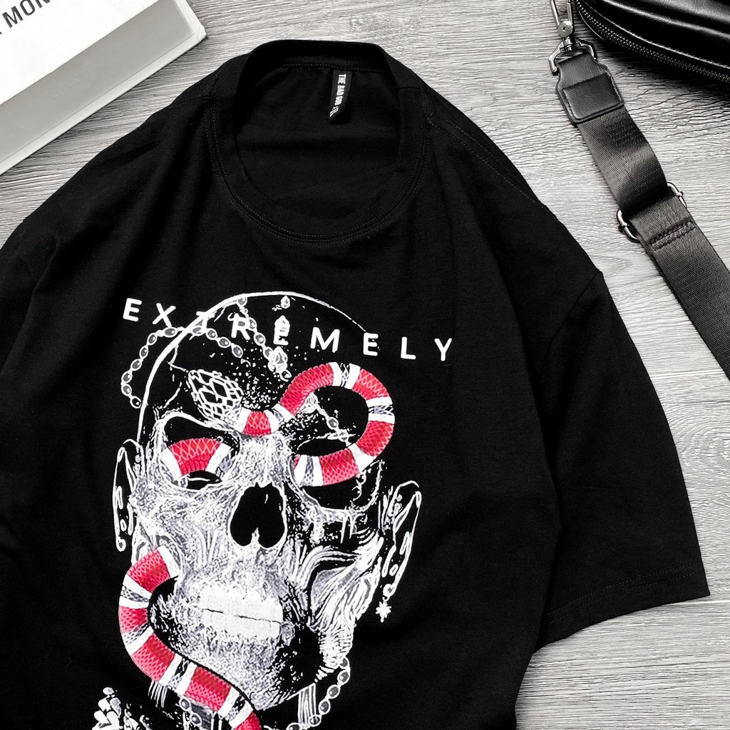 Áo thun tay lỡ Snakelong Extremely MSW town, áo cotton nam nữ thời trang unisex | BigBuy360 - bigbuy360.vn