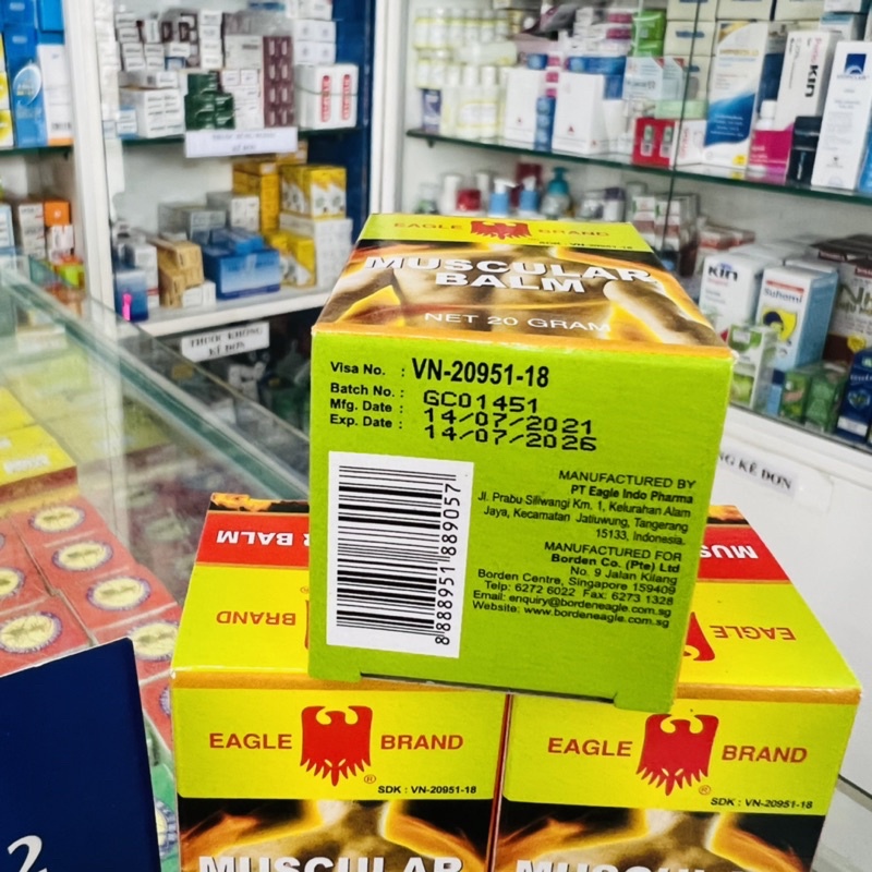 ✅ [Chính Hãng] Cao xoa bóp cơ bắp con ó 20 gram ( Eagle brand )