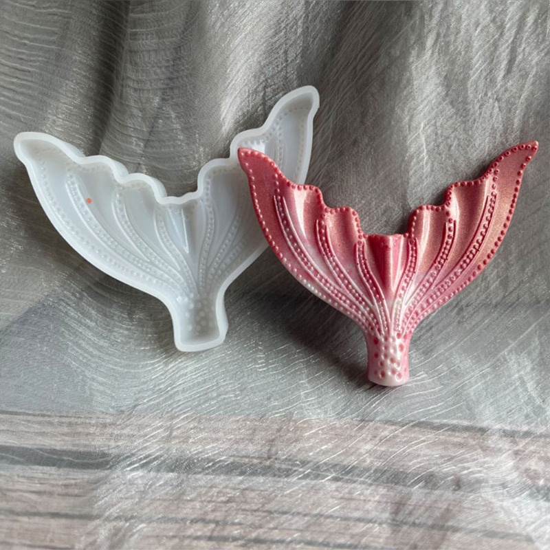 Khuôn Silicone Làm Bánh Hình Đuôi Cá Tráng Gương Độc Đáo