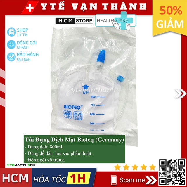✅ Túi Đựng Dịch Mật Bioteq (Germany) | Hàng Bệnh Viện -VT0206
