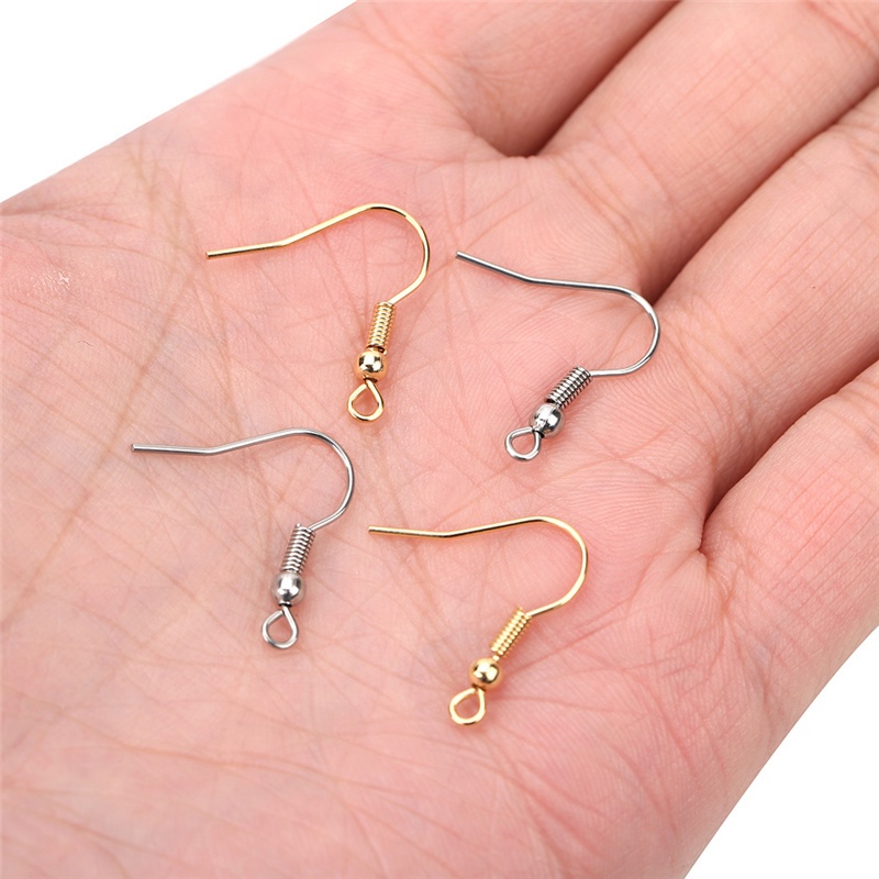 Set 100 Móc Làm Bông Tai 18mm Nhiều Màu Sắc Không Gây Dị Ứng