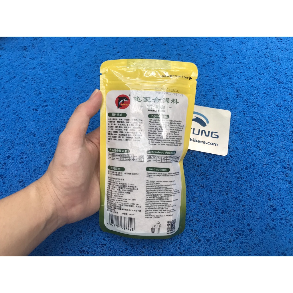Thức ăn cho rùa, thức ăn cho rùa cảnh, thức ăn cho rùa dạng gói và hạt