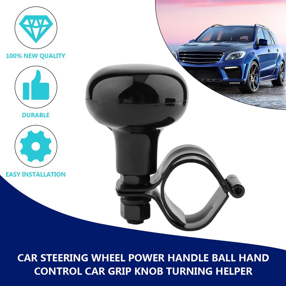 [atn]  Car Steering Wheel Power Handle Ball Hand Control Car Grip Knob Turning Helper