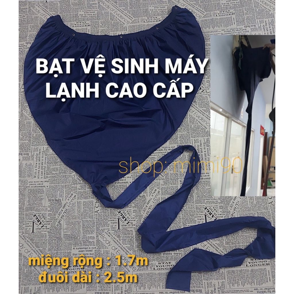 ̣Tặng dây luồng -Áo Vệ Sinh Điều Hoà Vải Tổ Ong 2 Lớp Cao Cấp Sợi 230T- Túi trùm xịt rửa máy lạnh bạt bảo dưỡng điều hoà