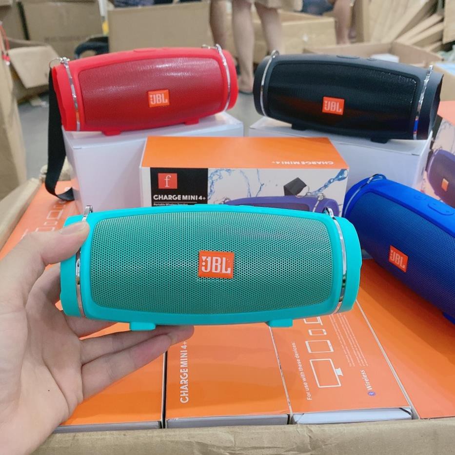 Loa Bluetooth JBL charge 4+ mini vỏ nhôm Bass mạnh, 2 loa, âm thanh trong công suất 20W Pin trâu 6h