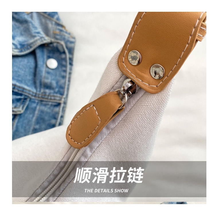 Túi Xách Canvas Cỡ Lớn Thiết Kế Đơn Giản Thời Trang Cho Nữ