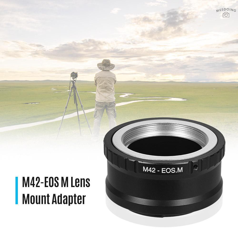 M42-EOS M Lens Mount Adapter Ring for M42 Lens to Canon EOS M Series Cameras for Canon EOS M M2 M3 M5 M6 M10 M50 M100 Mi