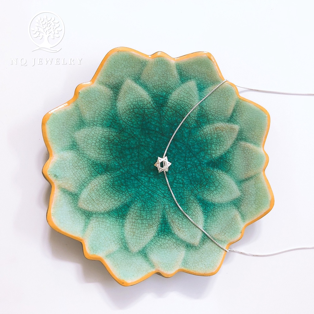 Dây chuyền bạc mặt ngôi sao 6 cánh - NQ Jewelry