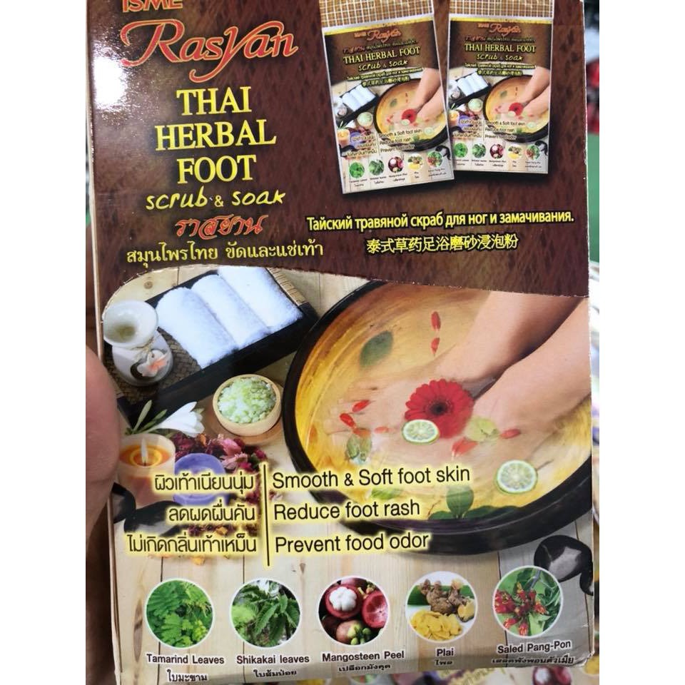 Thảo dược Rasyan Thai Herbal Foot ngâm chân thải độc tố cơ thể Thái lan