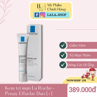 Combo Giảm mụn sữa rửa mặt & kem dưỡng La Roche Posay Effaclar Duo+