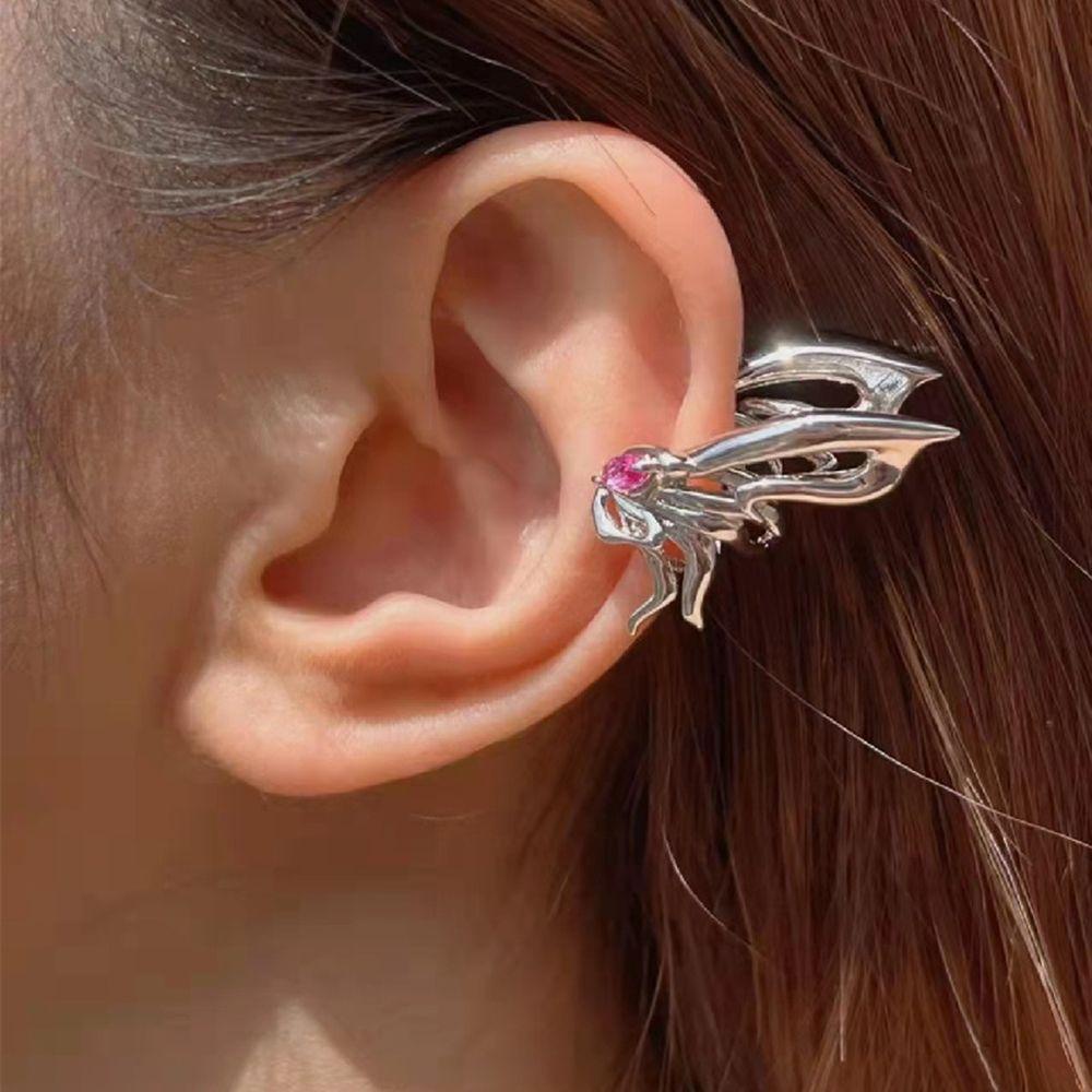 Khuyên Tai Dạng Kẹp Hình Bướm Phong Cách Hàn Quốc Sang Trọng