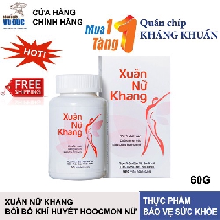 Viên uống nội tiết Xuân Nữ Khang - Đông Dược Vũ Đức - bồi bổ huyết khí Hocmon Nữ – Dưỡng nhan sắc – Điều hòa kinh nguyệt