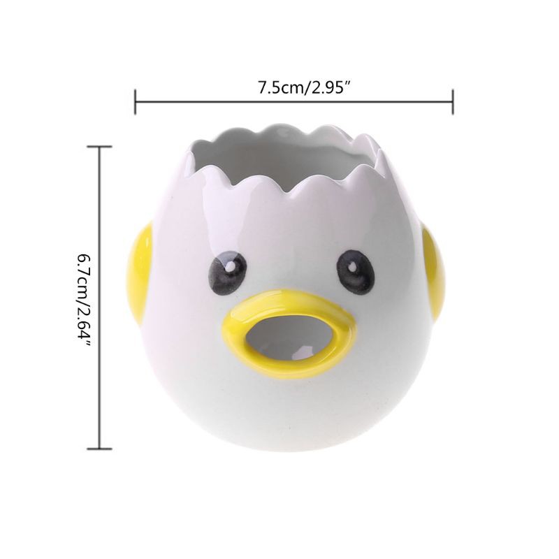 Dụng Cụ Tách Lòng Đỏ Trứng Hình Gà Dễ Thương