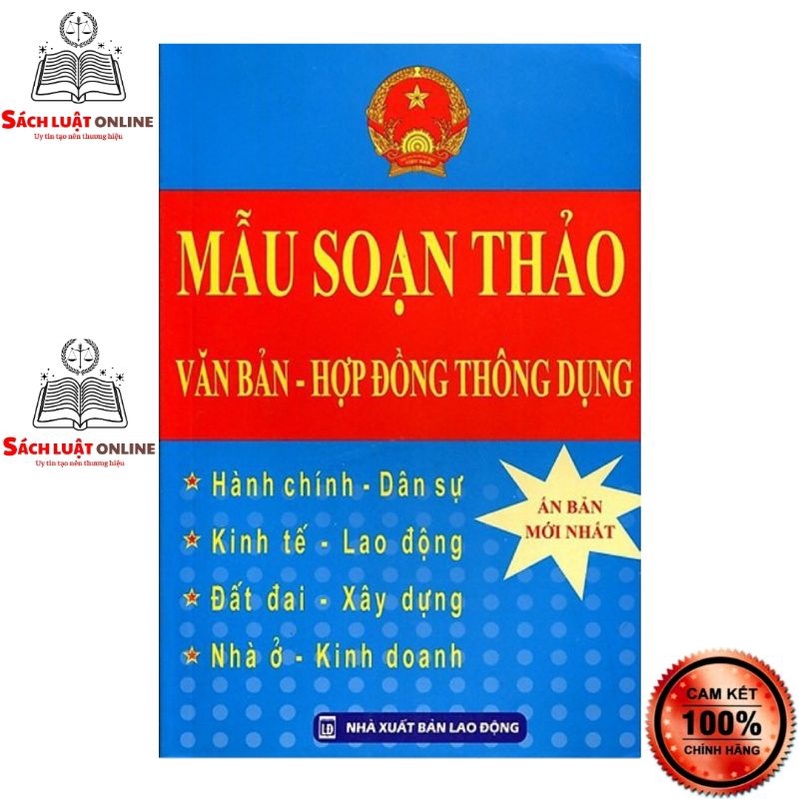 Sách - Mẫu soạn thảo văn bản Hợp đồng thông dụng