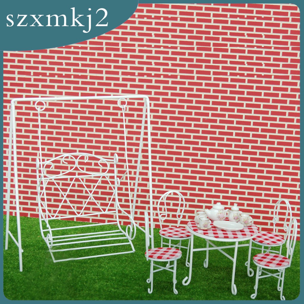 Mô Hình Ghế Xích Đu Tỉ Lệ 1 / 12 Trang Trí Nhà Búp Bê