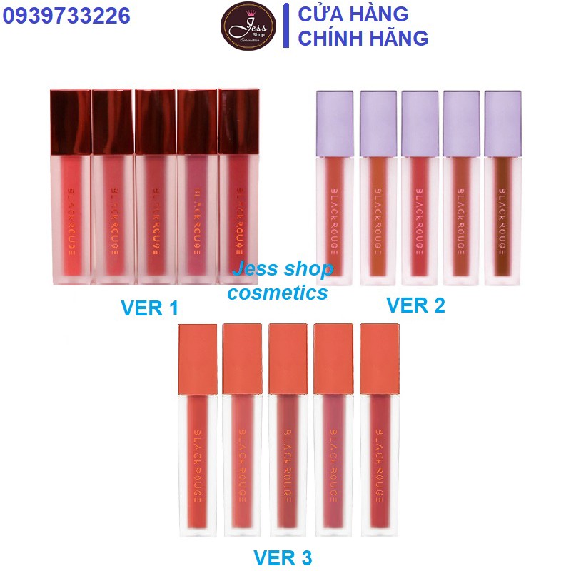[Ver 1-2-3] Son Kem Black Rouge Airfit Velvet (A1-A17) | Thế Giới Skin Care