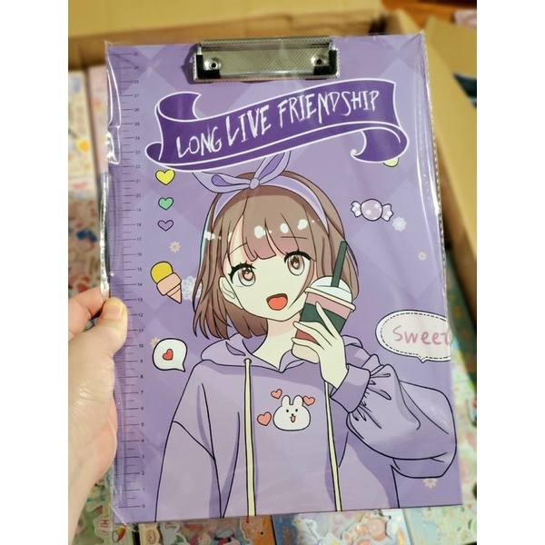 Kẹp Lưu Giữ Tài Liệu Trình Ký Khổ A4 Nhiều Mẫu Cute