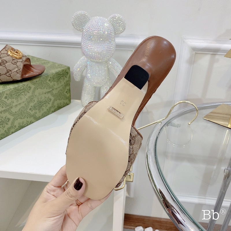 ❣️❣️❣️ Guốc trần trám gót 7p 2 màu đen nâu
