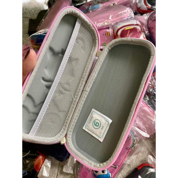 Hộp bút nổi 3D cho bé trai bé gái in nhân vật hoạt hình công chúa siêu nhân