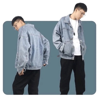 Áo Khoác denim Jenamabergaya lelaki s Xu Hướng retro Đường Phố Dành Cho Nam Giới